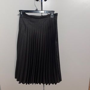 Topshop pleated Grey  skirt with shimmer